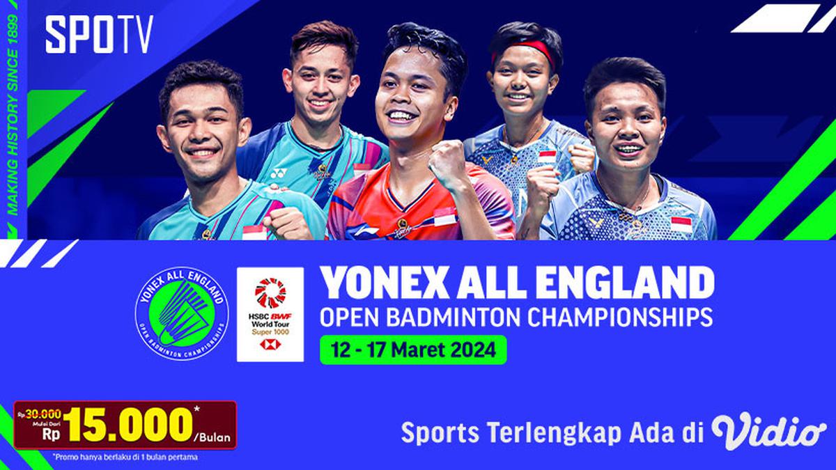Link Live Streaming BWF All England 2024 di Vidio Bola