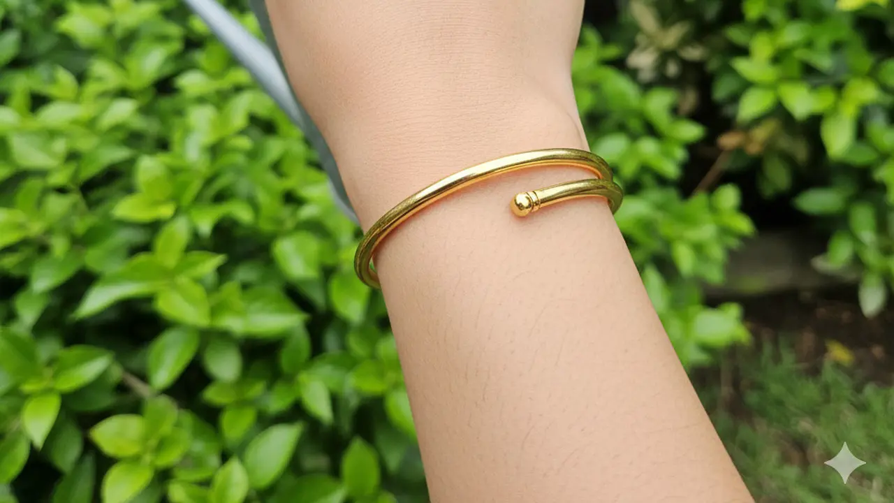 Gelang Emas Lilit Polos 24 Karat