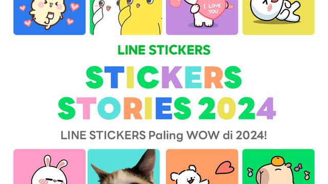 Sepanjang 2024, pengguna Line mengirimkan lebih dari 500 juta Line Stickers di aplikasi chat.