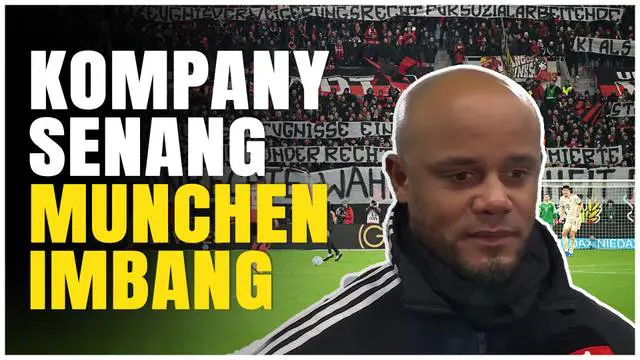 VIDEO: Vincent Kompany Senang, Bayern Munchen Main Imbang Kontra Bayer Leverkusen