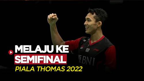 VIDEO: Melaju ke Semifinal! Berikut Ini Cuplikan Laga Seru Saat Indonesia Bungkam China di Perempat Final Piala Thomas 2022