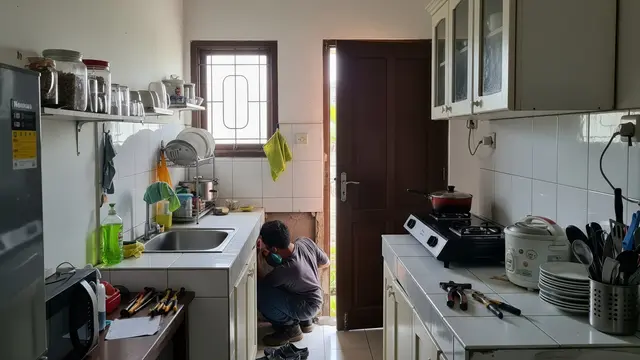 Cara Menata Dapur Belakang Rumah Sempit agar Tidak Becek Saat Hujan Deras dengan Melakukan Pemeriksaan Sebelum Musim Hujan
