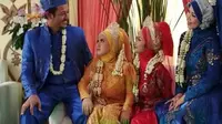 Heboh Foto Pria Menikah dengan 3 Wanita Sekaligus, Ini Faktanya