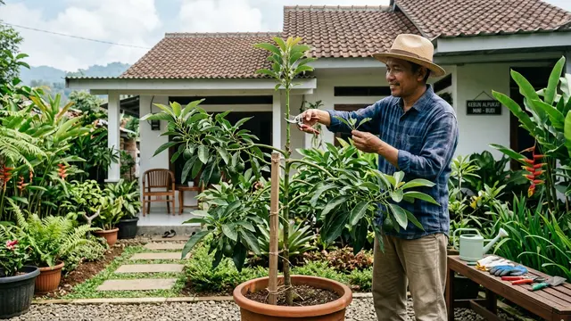 Cara Menanam Alpukat agar Tidak Terlalu Tinggi/AI Generated