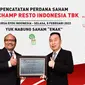 Pencatatan perdana saham PT Champ Resto Indonesia Tbk (ENAK) pada Selasa, (8/2/2022) (Foto: BEI)