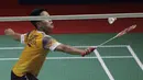 Di babak 16 besar, Anthony Sinisuka Ginting akan menantang pebulu tangkis Thailand lainnya, Sitthikom Thammasin. Sementara Chico Aura Dwi Wardoyo akan berjumpa tunggal putra asal Singapura, Loh Kean Yew. (Bola.com/Ikhwan Yanuar)