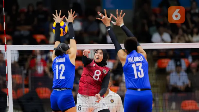 Foto: Susah Payah Jinakkan Filipina, Timnas Voli Putri Indonesia Raih Medali Perunggu SEA Games 2025