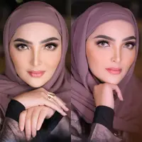 Lihat di sini beberapa potret penuh pesona Ashanty berhijab dimakeup flawless.