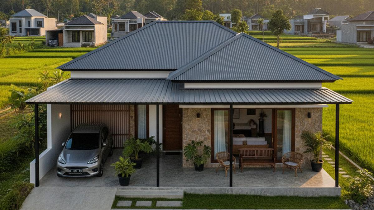 7 Desain Rumah Sederhana Atap Seng Tapi Mewah, Kini Jadi Tren Hunian Modern