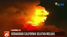 Si Jago Merah masih terus mengamuk dan menyebabkan kebakaran dahsyat yang belum terhentikan di California Selatan, Amerika Serikat.