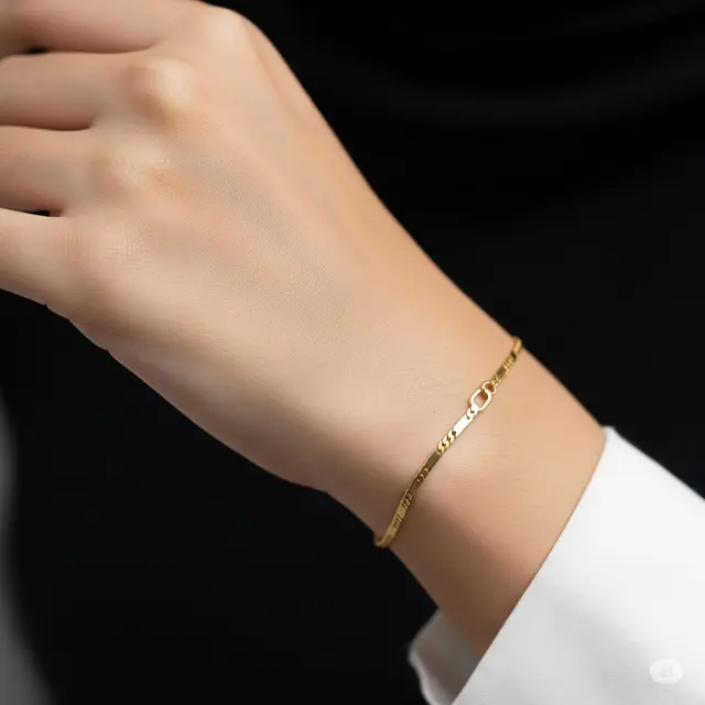 Gelang Rantai Pipih (Flat Chain)