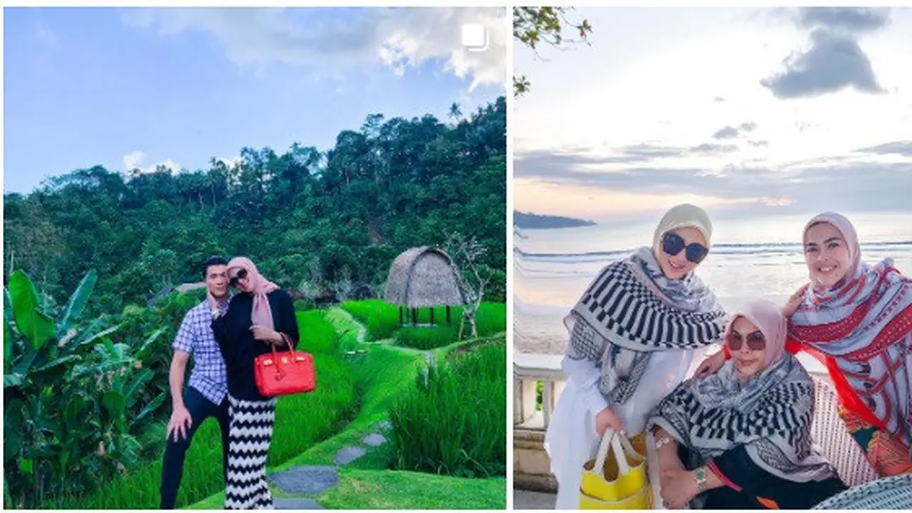Syahrini istri Reino Barack bertemu ibunda dan Aisyahrani sang adik di Bali (Foto: instagram princessyahrini)
