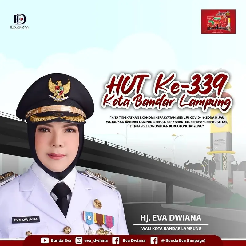 Eva Dwiana, Walikota Bandar Lampung (nstagram/eva_dwiana)