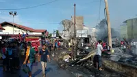 Si Jago Merah Mengamuk, Puluhan Ruko di Pasar Batang Toru Hangus Terbakar