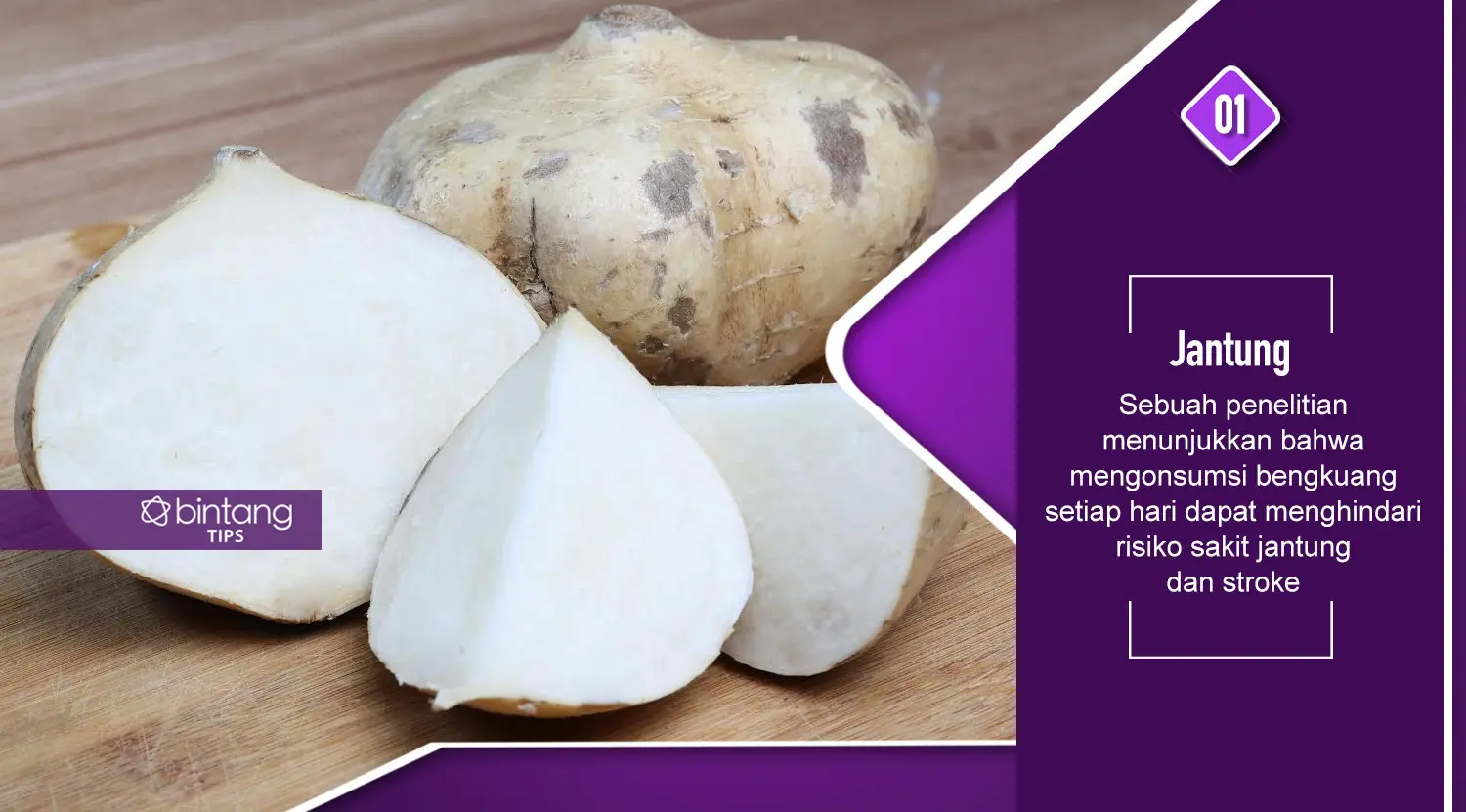 Manfaat Bangkuang. (Foto: Adrian Putra, Digital Imaging: M. Iqbal Nurfajri/Bintang.com)