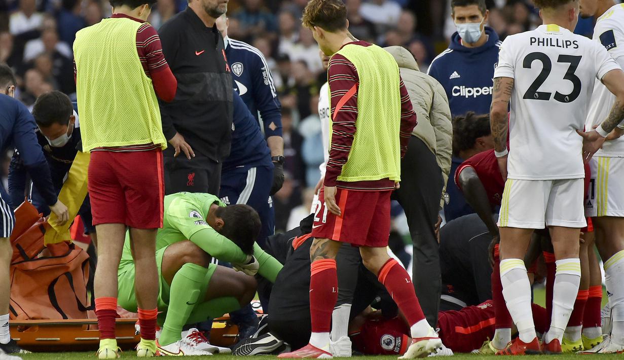 Dalam pertandingan itu Liverpool menang 3-0 berkat gol Mohamed Salah, Fabinho, dan Sadio Mane. (Foto:AP/Rui Vieira)