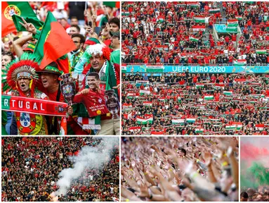 Ada pemandangan tak biasa saat Timnas Hungaria menghadapi Portugal pada laga perdana Grup F Piala Eropa 2020. Ada sekitar 60.000 lebih penonton hadir dan ini merupakan kali pertama stadion sepak bola bisa terisi penuh penonton sejak pandemi Corona melanda.