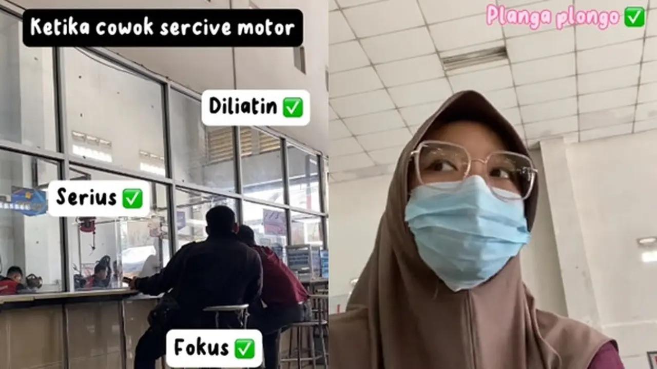 Perbedaan Cewek dan Cowok Saat Servis Motor di Bengkel, Bisa Tebak Apa Saja?
