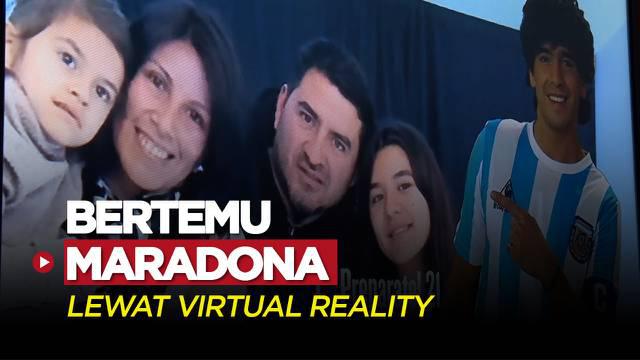 Berita Video, Warga Argentina Dapat Kesempatan Bertemu Diego Maradona Lewat Virtual Reality