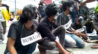 Aksi Hari Buruh di Aceh. (Liputan6.com/Rino Abonita)