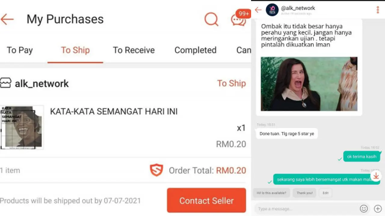 Viral Kata-kata Pemberi Semangat dan Motivasi di Jual di Marketplace, Laris Manis