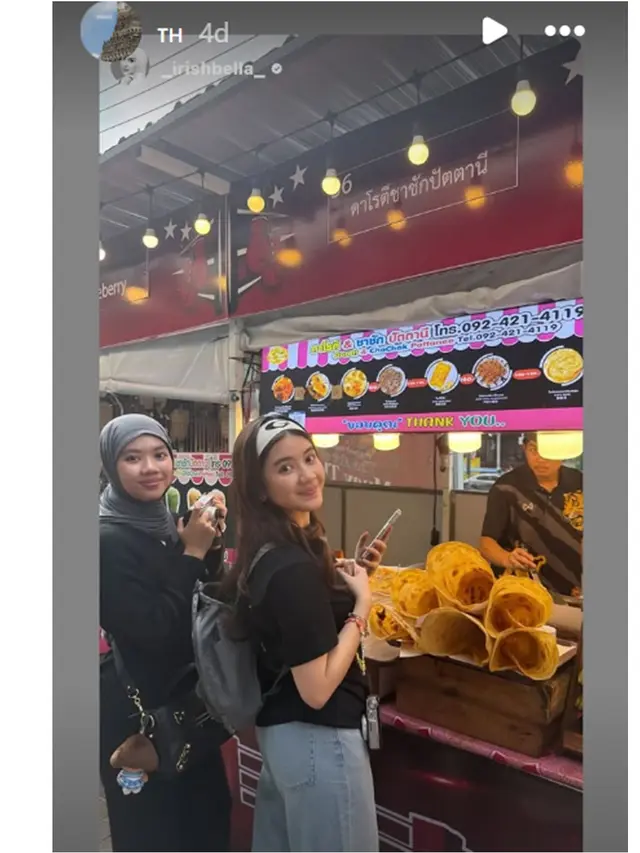 6 Potret Kebersamaan Irish Bella dan Dua Putri Sambungnya di Bangkok, Bak Sahabat