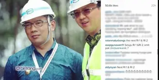 Bagaimana jika Ahok dan Ridwan Kamil foto bareng dan foto tersebut di unggah ke Instagram? Simak komentar Netizen.