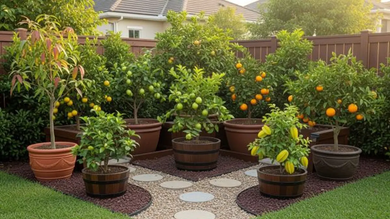Desain Taman Buah Kecil di Pojok Pekarangan Rumah/Gemini AI