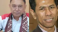 Foto: Kuasa hukum, Haerudin Massaro dan mantan Direktur Bank NTT, Absalom Sine (Liputan6.com/Ola Keda)