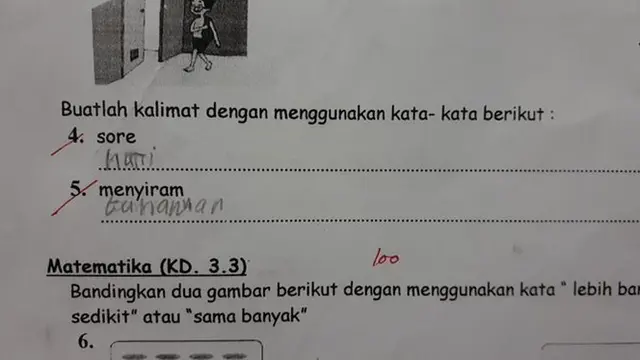 6 Jawaban Anak SD di Soal Ujian Bahasa Indonesia Ini Kocak