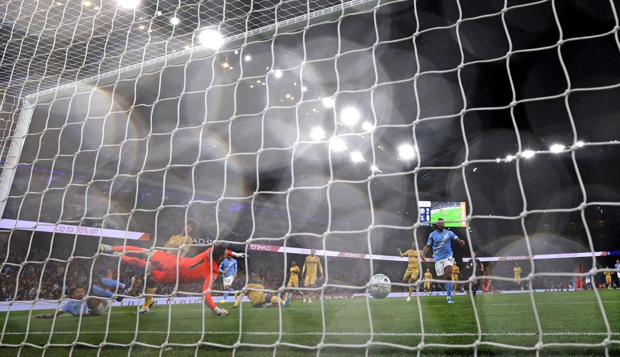 Kemenangan The Cityzens dibuka oleh gol Antoine Semenyo pada menit ke-32. (AFP/Darren Staples)