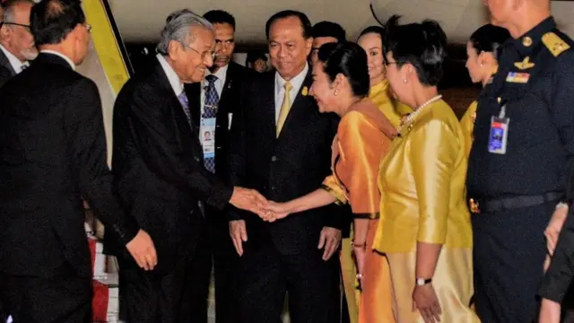 Perdana Menteri Malaysia Mahathir Mohamad bertemu dengan para pemimpin Asean lainnya di KTT ASEAN ke-34. (Dokumentasi Kementerian Luar Negeri Thailand)
