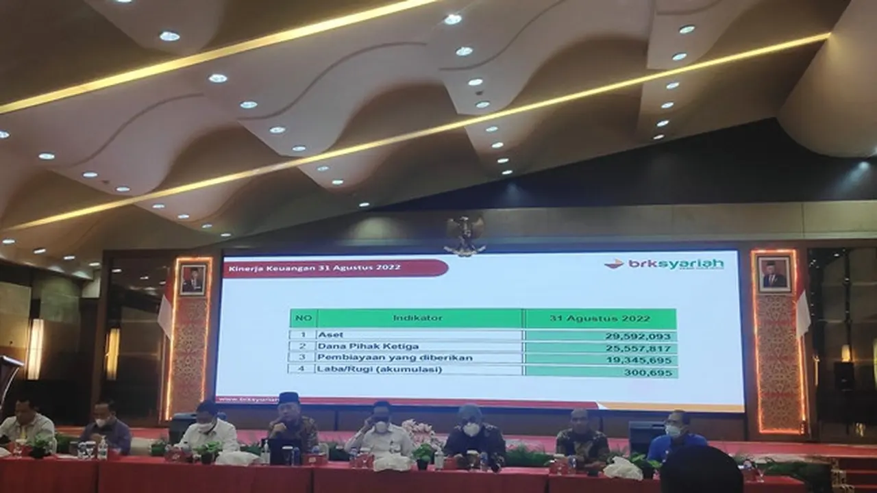 Pemaparan kinerja Bank Riau Kepri Syariah usai konversi dari bank konvesional ke bank syariah.