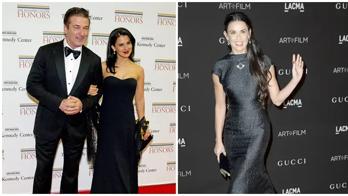 Demi Moore, Alec Baldwin, dan Hilaria