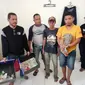 HER (36), mantan anggota DPRD Rembang yang juga warga desa Tawangsari, Kelurahan Leteh, Kecamatan Rembang Kota kedapatan menggunakan sabu-sabu di WC umum di alun-alun kota. (Liputan6.com/ Ahmad Adirin)