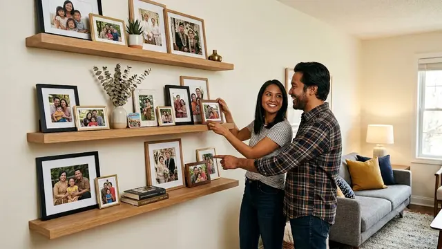 Ide Dinding Galeri Foto Keluarga/AI Generated