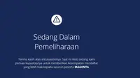 Situs resmi program magang MAGENTA BUMN terpantau tidak bisa diakses pada Selasa (17/1/2023). (Dok. magenta.fhcibumn.com)