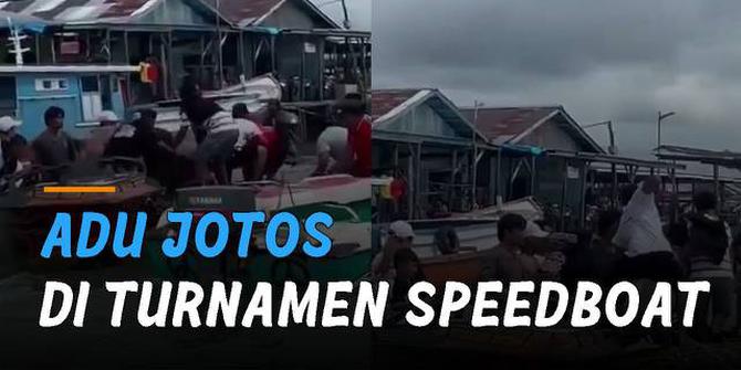 VIDEO: Viral Adu Jotos Terjadi di Turnamen Race Speedboat