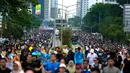 Kembalinya keramaian Car Free Day menjadi tanda positif pemulihan aktivitas sosial warga Jakarta sekaligus penanda hidupnya kembali ruang interaksi publik di pusat kota. (Kapanlagi.com/Budy Santoso)