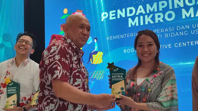 Menteri Koperasi dan UKM (MenKop UKM) Teten Masduki pada acara Meet Up Forum Pendampingan Usaha Mikro Mandiri di Kota Bogor, Rabu (22/5/2024).