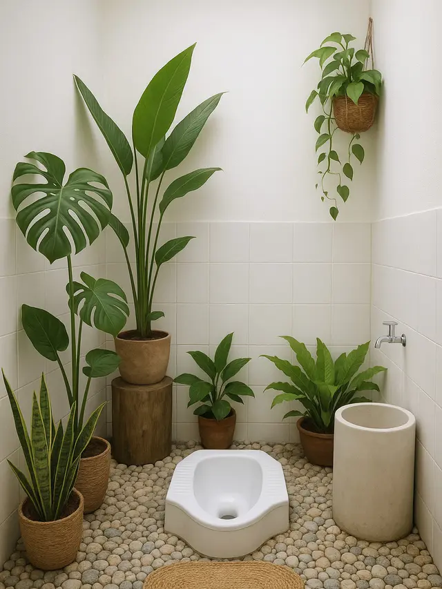 Desain Kamar Mandi 1,5 x 1,5 Meter Kloset Jongkok. Gemini