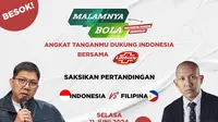 Nobar Timnas Indonesia vs Filipina di Malamnya Bola