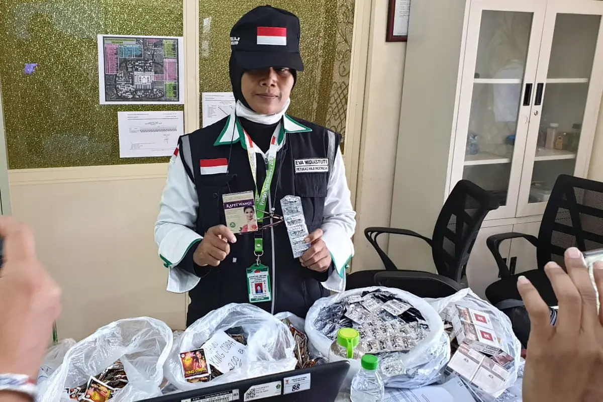 Barang sitaan jemaah haji Indonesia. Dok Denny/MCH