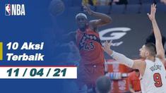 Berita video 10 aksi terbaik NBA kali ini salah satunya ada lay up cantik dari Bintang Golden State Warriors, Stephen Curry.