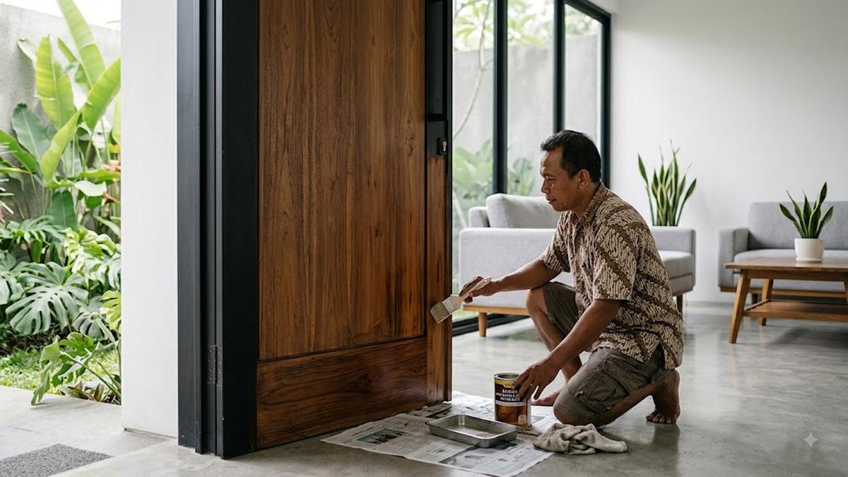 9 Cara Merawat Pintu Kayu agar Tidak Lapuk, Tetap Kokoh dan Awet