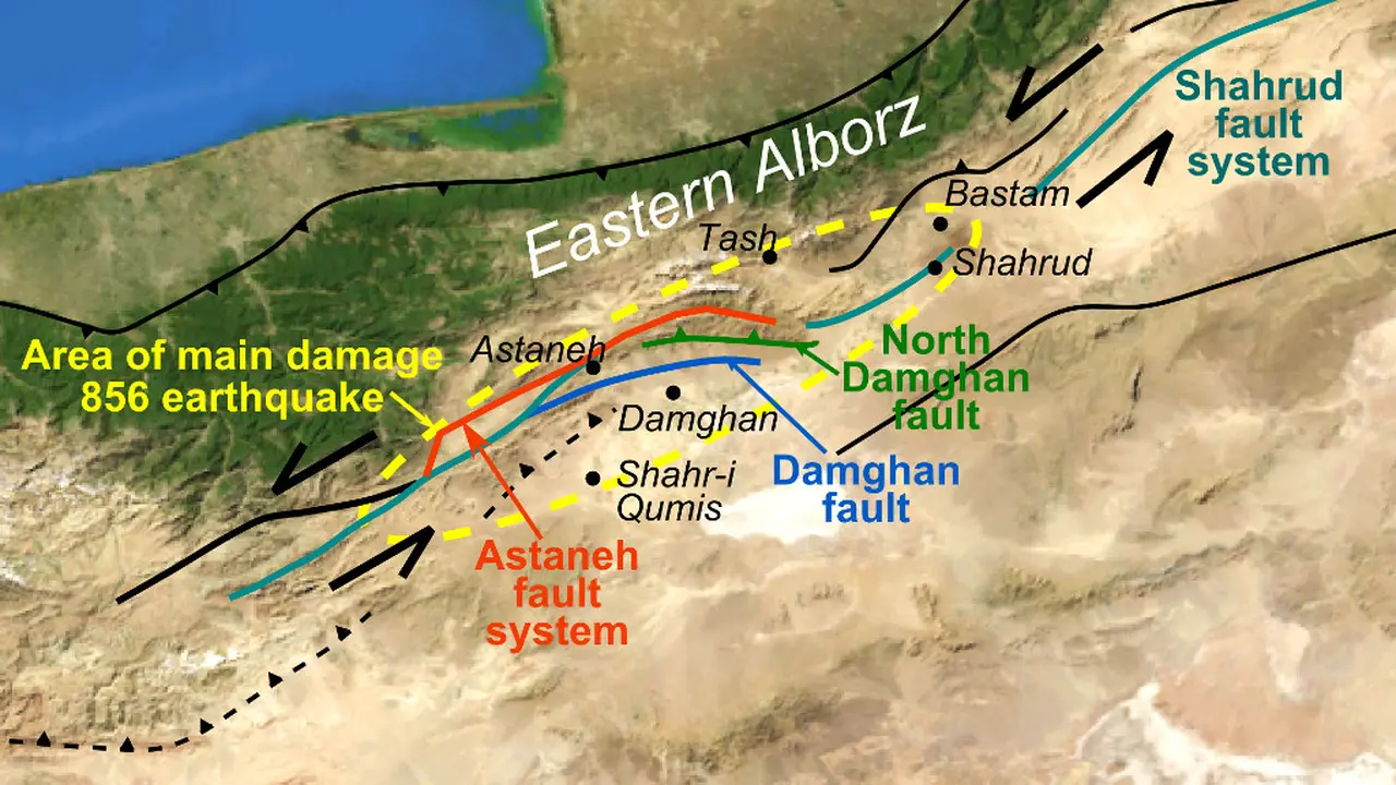 Lokasi gempa Iran atau Qumis. (Mike Norton)
