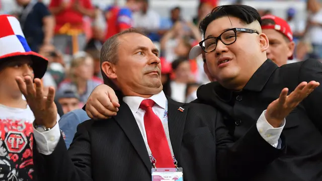Kim Jong-un dan Putin Tonton Piala Dunia 2018