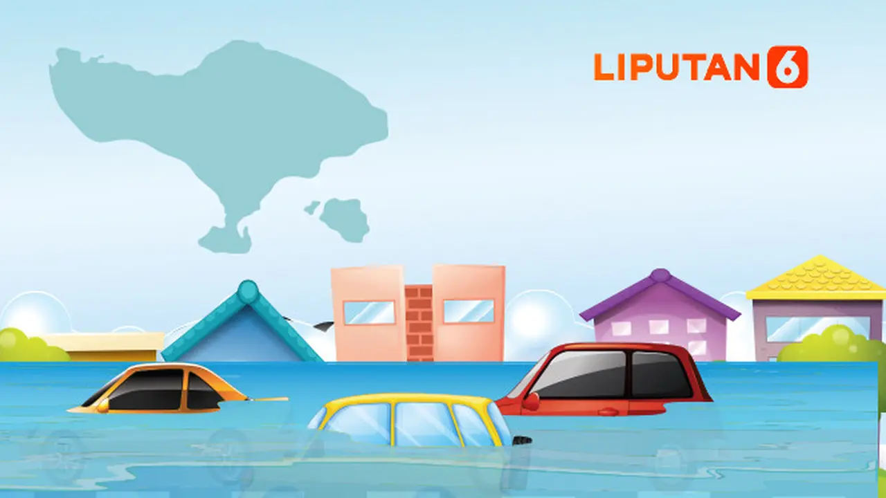 Banner Infografis Bali Dikepung Banjir hingga Bencana Longsor.