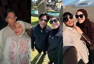 Intip gaya casual romantic Megawati Hangestri dan Dio Novandra honeymoon di Bali (@megawatihangestrip)