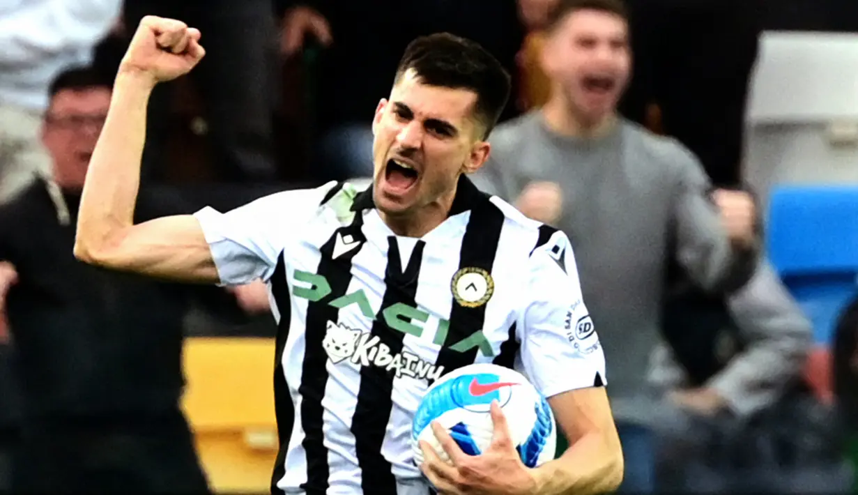 <p>Menit ke-72, Udinese berhasil memperkecil kedudukan lewat Ignacio Pussetto. (AFP/Miguel Medina)</p>